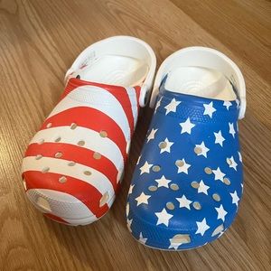 American Flag Patriotic Crocs